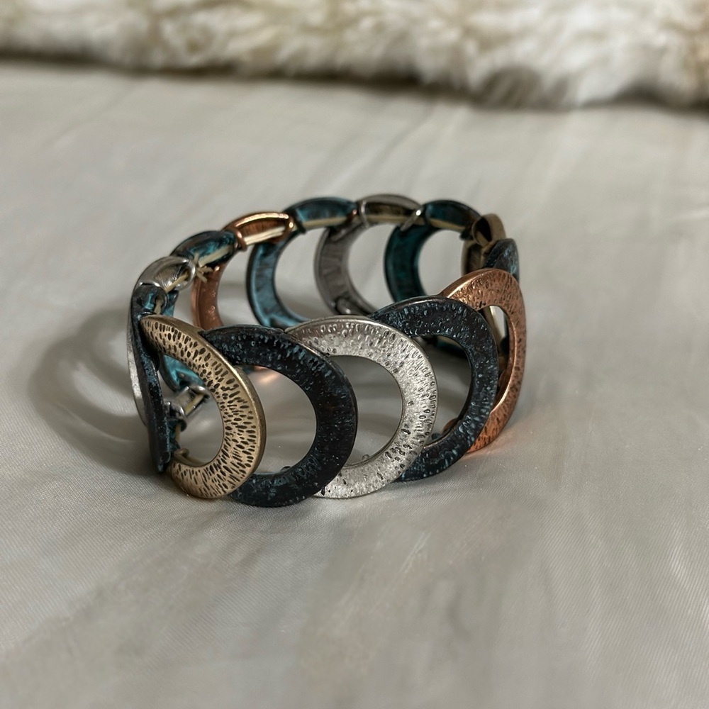 Elegant Multicolor Crescent Bracelet